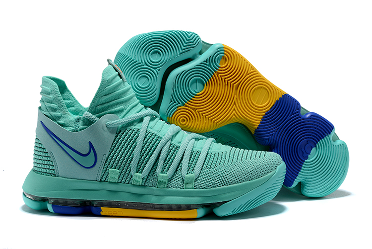 New Nike KD 10 Easter Green Blue Shoes